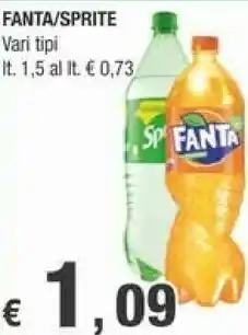 Crai Coca-Cola - Fanta Lemon 1500 G(ml) offerta