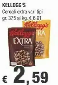 Crai Kellogg's - Kellogg's Extra Croccante Di Avena 375 G(ml) offerta