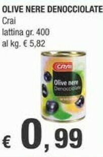 Crai Crai Olive Nere Denocciolate offerta