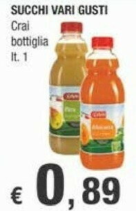 Crai Crai - Pera Succo E Polpa 1000 G(ml) offerta