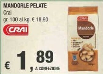 Crai Mandorle Pelate offerta