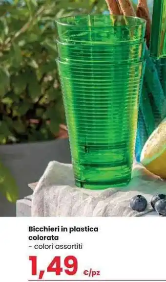 Interspar Bicchieri in plastica colorata offerta