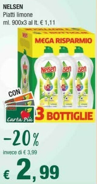 Crai Nelsen Piatti Limone offerta
