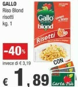 Crai Gallo - Riso Blond 1000 g(ml) offerta