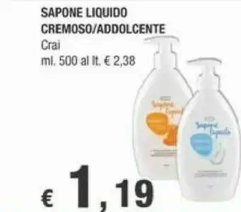 Crai Crai Sapone Liquido Cremoso offerta