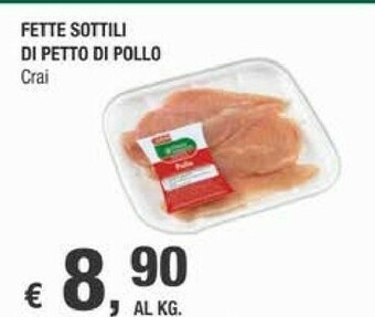 Crai Crai Fette Sottili Di Petto Di Pollo offerta
