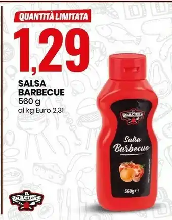 Eurospin Il braciere Salsa Barbecue 560 G(ml) offerta