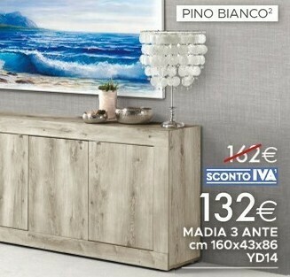 Mondo Convenienza Madia 3 Ante offerta