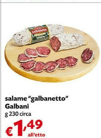 Pam Galbani Salame Galbanetto offerta