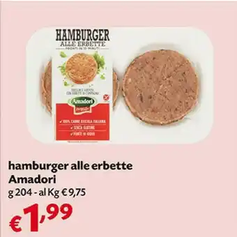 Pam Amadori Hamburger Con Erbette offerta