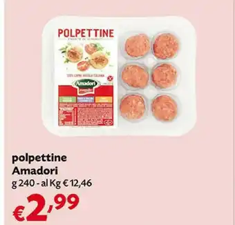 Pam Amadori Polpettine Con Zucca E Carote Delicate Con Carne Di Tacchino 240 G(ml) offerta