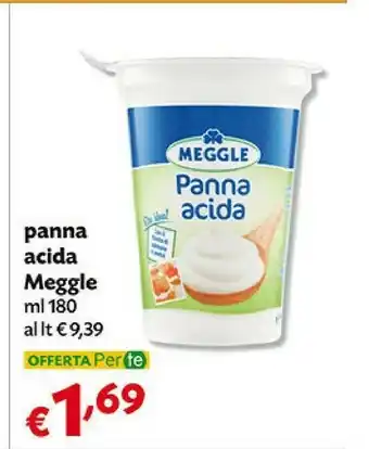 Pam Meggle Panna Acida 180 G(ml) offerta