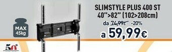 Unieuro Meliconi SlimStyle Plus 400 ST 2,08 M (82") Nero offerta