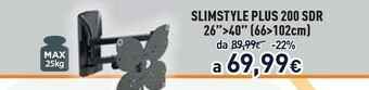 Unieuro Meliconi SlimStyle Plus 200 SDR 101,6 Cm (40") Nero offerta