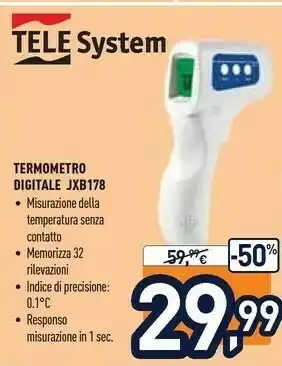 Unieuro Telesystem Termometro Digitale JXB178 offerta