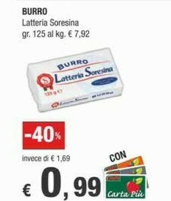 Crai Latteria Soresina Burro 125 G(ml) offerta