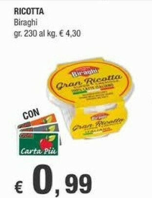 Crai Biraghi Ricotta offerta
