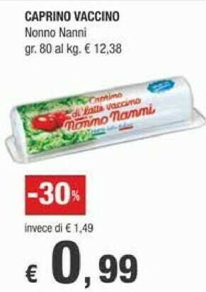 Crai Nonno Nanni Caprino Di Latte Vaccino 80 G(ml) offerta