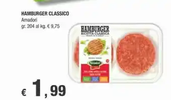 Crai Amadori Hamburger Classico 204g offerta