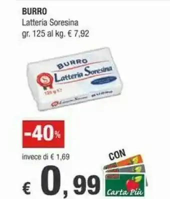Crai Latteria Soresina Burro 125 G(ml) offerta