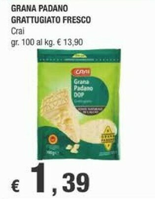 Crai Grana Padano Formaggio offerta