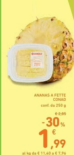 Conad Conad Ananas A Fette offerta