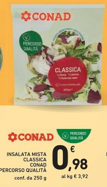 Conad Conad Percorso Qualità Insalata Mista Classica offerta