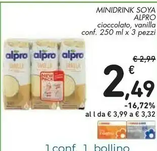 Conad Alpro - Soya Choco 250 G(ml) offerta