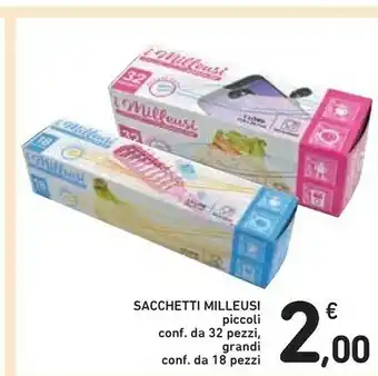 Conad Milleusi Sacchetti offerta