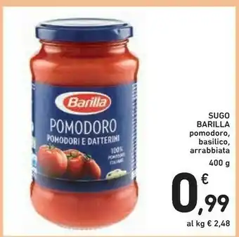 Conad Barilla Pomodoro 400 G(ml) offerta