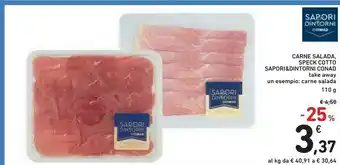 Conad Sapori&dintorni Conad Carne Salada, Speck Cotto offerta