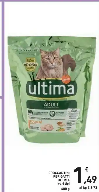 Conad Ultima Croccantini Per Gatti 400g offerta