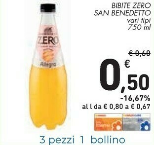 Conad San Benedetto Bibite Zero offerta