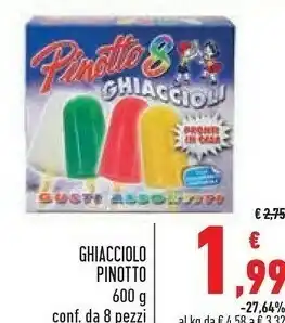 Conad Pinotto Ghiaccioli offerta