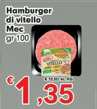 Mec Hamburger Di Vitello
