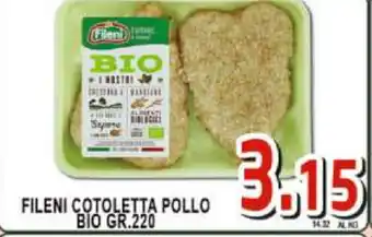 Sacoph Fileni Cotoletta Pollo Bio 220gr. offerta