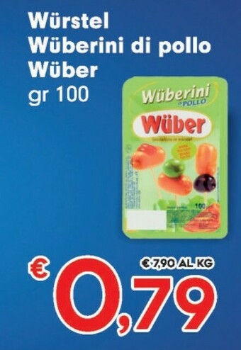 Despar Wuber - Wuberini Di Pollo 100 G(ml) offerta