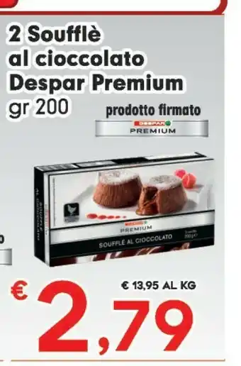 Despar Despar Premium 2 Souffle Al Cioccolato 200g offerta