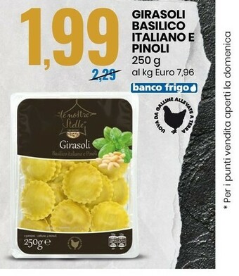Eurospin Girau Girasoli Basilico Italiano E Pinoli offerta