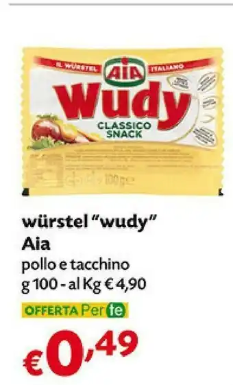 Pam Aia Wurstel Wudy Pollo E Tacchino offerta