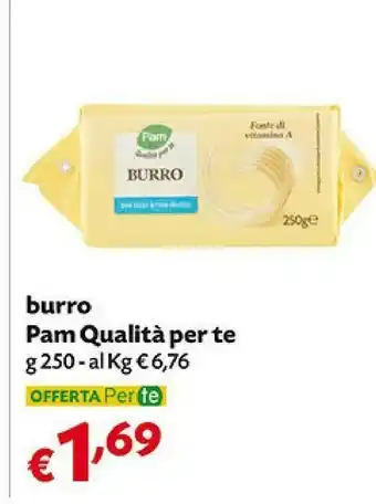 Pam Pam Burro Qualità Per Te offerta