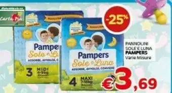 Crai Pampers Pannolini Maxi, Taglia 4 (7 - 18 Kg), 18 Pz offerta