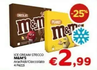 Crai M&M's Ice Cream Stecco Arachidi offerta