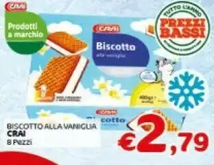 Crai Crai Biscotto Alla Vaniglia 8 Pezzi offerta