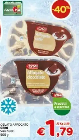 Crai Crai Gelato Affogato 500 G offerta