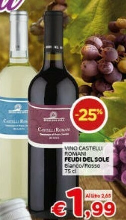 Crai Feudi del sole Castelli Romani Bianco 750 G(ml) offerta