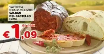 Crai Salumi Del Castello Salsiccia N'duja Piccante offerta