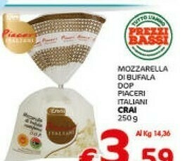 Crai Crai Mozzarella Di Bufala DOP offerta