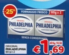 Crai Mondelez Philadelphia Classico 160 G(ml) offerta