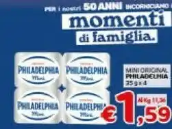 Crai Mondelez Philadelphia Classico Vaschetta 100 G(ml) offerta